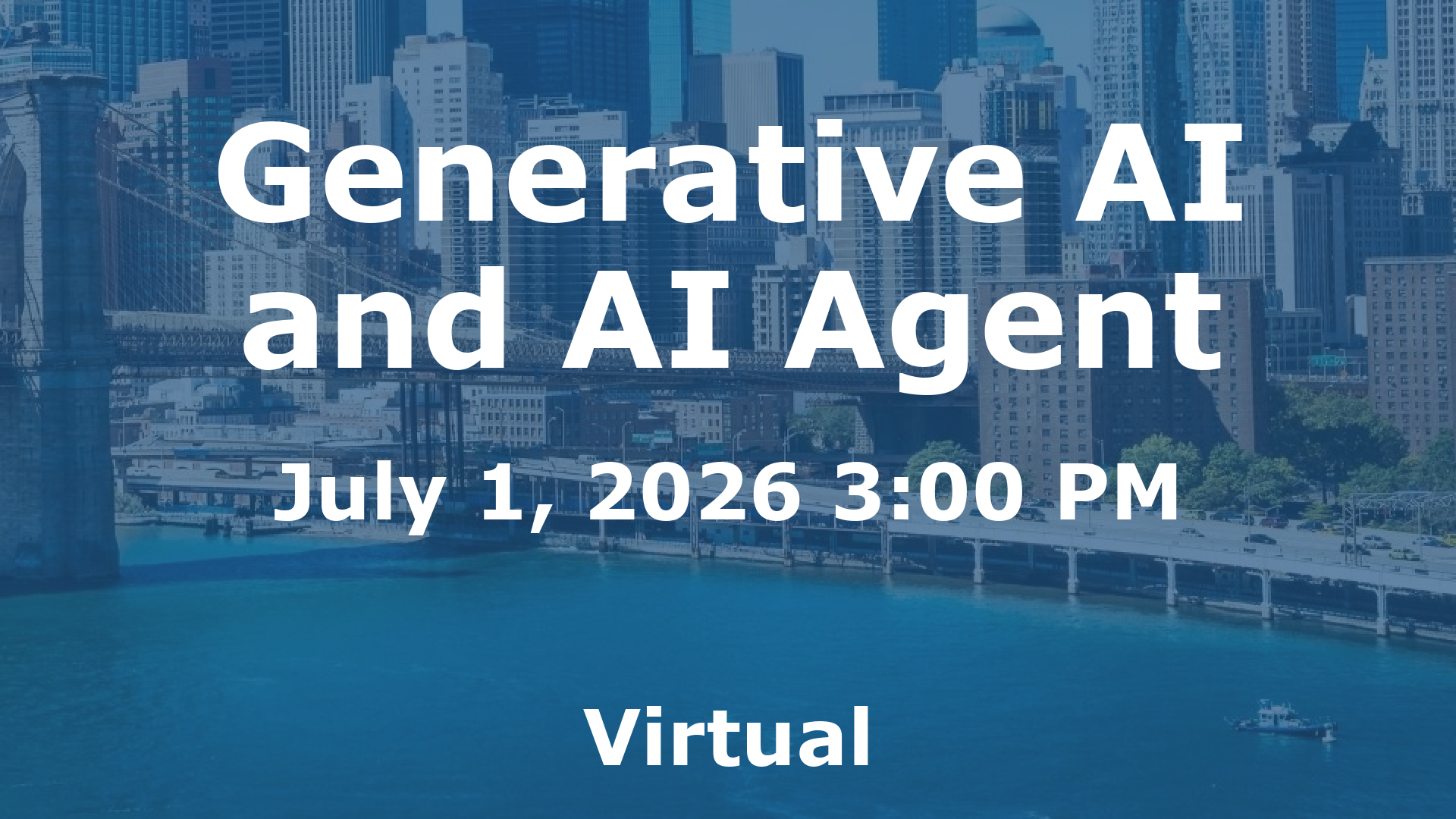 Generative AI and AI Agent event image